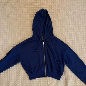 Forever 21 Cropped Zip Up Jacket